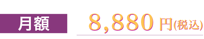 月額　8,880円（税込）